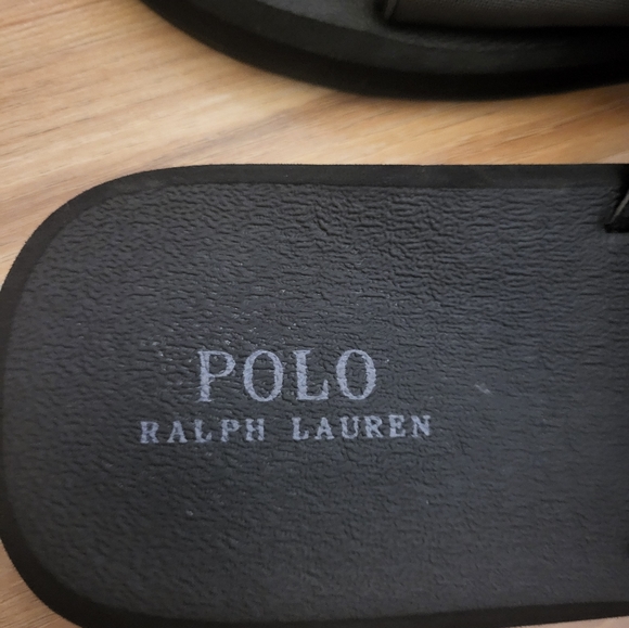 Men's Polo Ralph Lauren flat slide sandal/ Sandale Polo Ralph Lauren pour homme - Picture 4 of 4